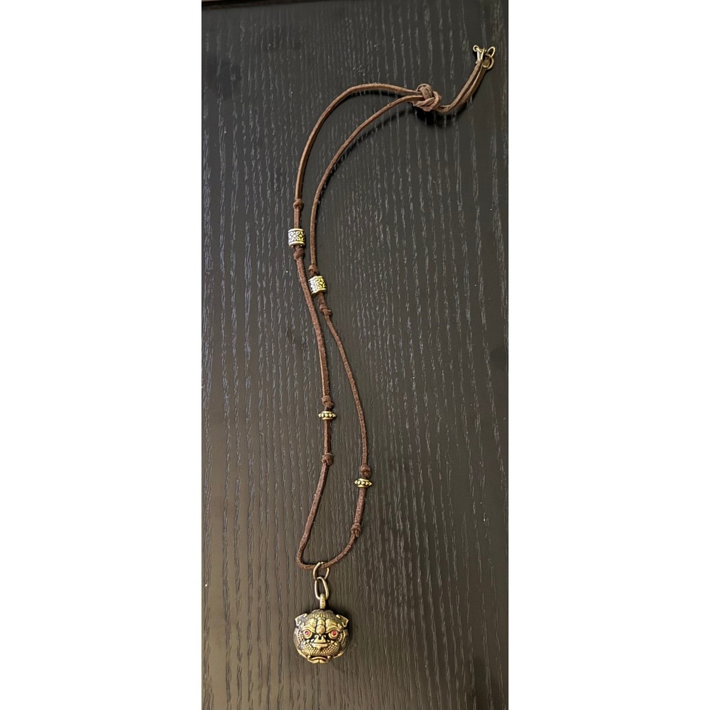 Unique Dragon Ball‎ Pendant Necklace Leather Cord Adjustable